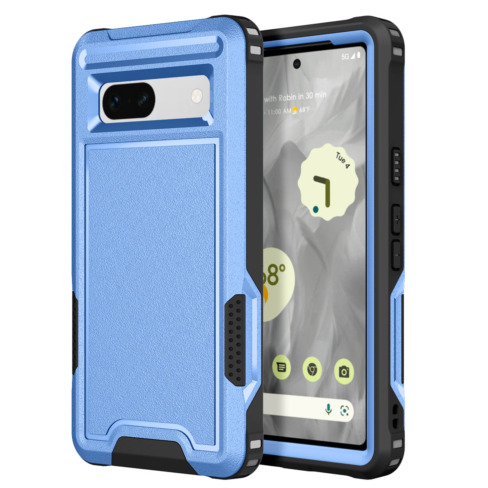 Urspasol For OnePlus 8T 5G Case OnePlus 8T Case With Screen Protector (2 Pack) Tempered Glass Hybrid Heavy Duty Armor Protective Bumper Phone Cover With 360° Degree Ring Holder Kickstand (Red - View #12