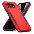 thumbnail image 1 of Dteck Case for Google Pixel 9A ,Shockproof Soft TPU Inner Layer and Hard Outer Back Cover Double Layer Design Phone Case,Red+Black, 1 of 7