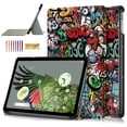 thumbnail image 1 of Dteck Case for Google Pixel Tablet 2023, Ultra Slim Foldable Folio Stand Hard Back Cover Shockproof Protective Case for Google Pixel Tablet,Graffiti, 1 of 11