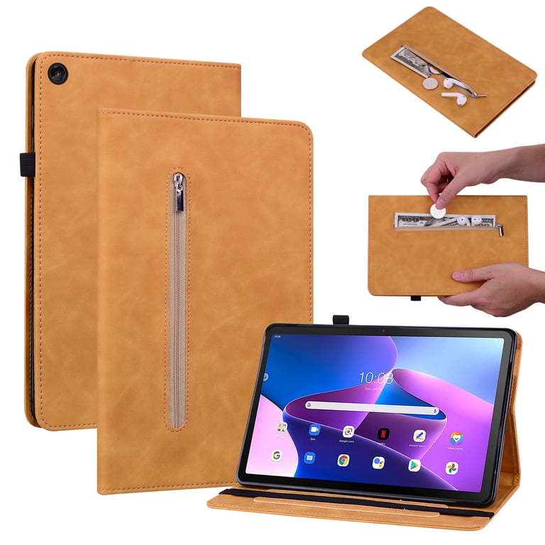 Lenovo Tab M10 Plus + レザーケース 128GB Dteck Case for Lenovo Tab M10 Plus 3rd Gen 10.6 inch, Multi-Angle