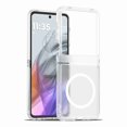 thumbnail image 1 of Dteck Case for Moto Razr Ultra 2025, Military Grade Drop Protection Slim Matte Shockproof Anti-Slip with Wireless Charging Phone Case, Clear, 1 of 5