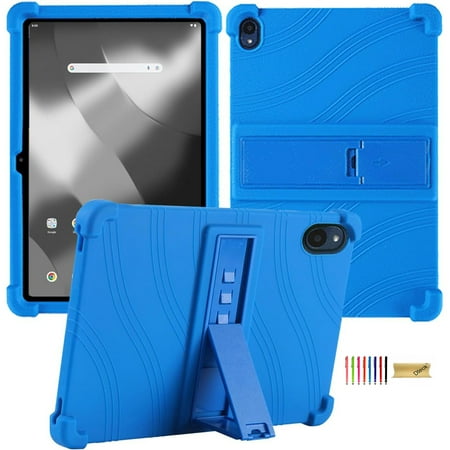 Dteck Case for Onn. 12.1" Tablet Pro 2024 Model, Soft Silicone Shockproof Cover with Kickstand for Onn 12.1" Tablet Pro (Model:100146663),Blue