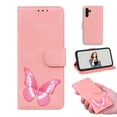thumbnail image 1 of Dteck Case for Samsung Galaxy A13 5G,Magnetic Leather Butterfly Pattern Case Card Pocket Kickstand Wallet Hybrid Rubber Cover,Pink, 1 of 5
