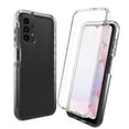 thumbnail image 1 of Dteck Case for Samsung Galaxy A13 5G,Shockproof Rubber Case Hyrid Hard PC Transparent Back Phone Cover,Black, 1 of 5