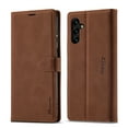 thumbnail image 1 of Dteck Case for Samsung Galaxy A14 5G,Magnetic Leather Card/Cash Slot Wallet Case Shockproof Rubber Kickstand Full Body Protective Cover,Brown, 1 of 1