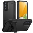 thumbnail image 1 of Dteck Case for Samsung Galaxy A14 5G,Military Grade Shockproof Rubber Armor Case Hybrid Hard PC Buit-in Kickstand Back Cover,Black, 1 of 7
