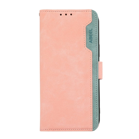 Dteck Case for Samsung Galaxy A14 5G Wallet Cover, Magnetic Shockproof with RFID Blocking Wallet Card Slot Anti-Fingerprint Slim Cover Shell, Pink