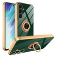 thumbnail image 1 of Dteck Case for Samsung Galaxy A15 5G,Shockproof Electroplated Plating TPU Ring Holder Stand Case Magnetic Slim Cover for Galaxy A15,Darkgreen, 1 of 6
