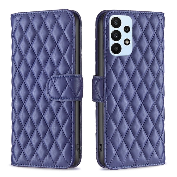 Dteck Case for Samsung Galaxy A23 4G,Luxury Leather Wallet Magnetic Flip Kickstand ID Credit Card Slots Phone Protective Cover,Blue