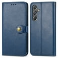 thumbnail image 1 of Dteck Case for Samsung Galaxy A25 5G,Magnetic Leather Card Slots Wallet Case Shockproof Rubber Kickstand Flip Cover,Blue, 1 of 7
