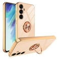 thumbnail image 1 of Dteck Case for Samsung Galaxy A25 5G,Shockproof Electroplated Plating TPU Ring Holder Stand Case Magnetic Slim Cover for Galaxy A25,Pink, 1 of 6