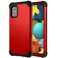 thumbnail image 1 of Dteck Case for Samsung Galaxy A51 5G (6.5-inch),Shockproof Rubber 3-Layer Protection Hybrid Hard Back Phone Case Cover without Screen Protector,Red, 1 of 6