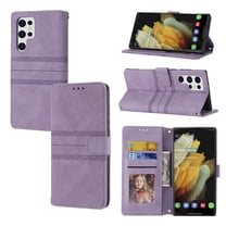 Dteck Case for Samsung Galaxy A53 5G,Rugged Shockproof Luxury Flip Leather Wallet Card Slot Kickstand TPU Case Cover,Lightpurple