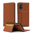 thumbnail image 1 of Dteck Case for Samsung Galaxy A71 4G 6.7-inch, Luxury Magnetic Skin-Friendly Feel Leather Card Holder Wallet Case Folio Kickstand Cover,Brown, 1 of 8