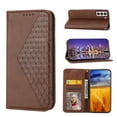 thumbnail image 1 of Dteck Case for Samsung Galaxy S22,Magnetic Leather Card Slots Wallet Case Shockproof Rubber Kickstand Cover with Wrist Strap,Brown, 1 of 8