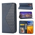 thumbnail image 1 of Dteck Case for Samsung Galaxy S22 Ultra,Magnetic Leather Card Slots Wallet Case Shockproof Rubber Kickstand Cover with Wrist Strap,Blue, 1 of 8