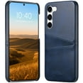 thumbnail image 1 of Dteck Case for Samsung Galaxy S23 Plus,Luxury Leather Card Slots Wallet Case Hybrid Hard PC Back Shockproof Cover for Galaxy S23+,Blue, 1 of 5