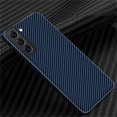 thumbnail image 1 of Dteck Case for Samsung Galaxy S23 Plus,Slim Carbon Fiber Texture Leather Case Hybrid Rubber Shockproof Cover for Galaxy S23+,Blue, 1 of 9