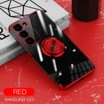 thumbnail image 1 of Dteck Case for Samsung Galaxy S23,Shockproof Plating TPU Ring Holder Kickstand Magnetic Case Slim Transparent Back Cover for Galaxy S23,Red, 1 of 10