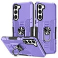 thumbnail image 1 of Dteck Case for Samsung Galaxy S23,Shockproof Rubber Case with 360° Ring Holder Support Car Mount Hybrid Bumper Silicone Hard Back Cover,Purple, 1 of 9