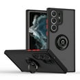 thumbnail image 1 of Dteck Case for Samsung Galaxy S23 Ultra,Shockproof Rubber Magnetic Ring Holder Kickstand Slim Back Cover for Galaxy S23 Ultra,Black+Red, 1 of 8