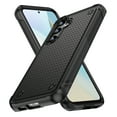 thumbnail image 1 of Dteck Case for Samsung Galaxy S24 Plus,Shockproof Heavy Duty Dual Layer Protective Hard PC Textured Back & Soft Bumper Cell Phone Cover,Black, 1 of 7
