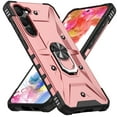 thumbnail image 1 of Dteck Case for Samsung Galaxy S24, Shockproof Military Grade Drop Case with Kickstand Metel Ring Magnetic Holder Protective Phone Cover, Rosegold, 1 of 8