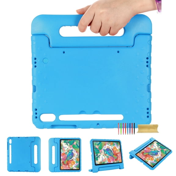 Dteck Case for Samsung Galaxy S7 11" SM-T870 T875 (2020 Released),Kids Friendly Light Weight Shockproof EVA Foam Handle Stand Cover 11-inch,Blue