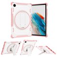 thumbnail image 1 of Dteck Case for Samsung Galaxy Tab A8 10.5 inch X200 X205 (2022),Shockproof Rubber Case Heavy Duty Silicone Rugged Kickstand Protective Cover,Pink, 1 of 8