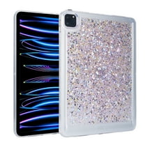 Dteck Case for Samsung Galaxy Tab S6 Lite 10.4 Inch 2022/2020, Sturdy Shockproof Matte Glitter Cover for Girls,Pink