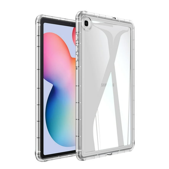Dteck Case for Samsung Galaxy Tab S6 Lite 10.4 Inch 2024/2022/2020, Shockproof Cover with Transparent Back Shell,Clear