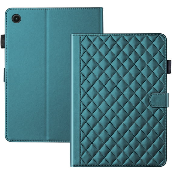 Dteck Case for Samsung Galaxy Tab S9 FE+ / S9 FE Plus 12.4 Inch, Elegant PU Leather Folio Cover With Card Holder,Green