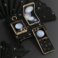 thumbnail image 1 of Dteck Case for Samsung Galaxy Z Flip 3,Bling Glitter Plating PC Case Ring Holder Kickstand Cover for Galaxy Z Flip 3 5G,Black, 1 of 6