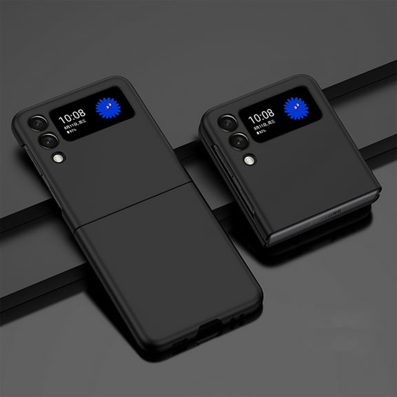 Dteck Case for Samsung Galaxy Z Flip 4 2022, Slim Fit Matte PC Cover Skin-Friendly Phone Case for Galaxy Z Flip4, Black