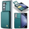 thumbnail image 1 of Dteck Case for Samsung Galaxy Z Fold 6,Magnetic Leather Case Card Slots Wallet Kickstand Cover for Galaxy Z Fold 6 5G,Green, 1 of 7