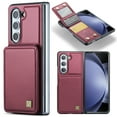 thumbnail image 1 of Dteck Case for Samsung Galaxy Z Fold 6,Magnetic Leather Case Card Slots Wallet Kickstand Cover for Galaxy Z Fold 6 5G,Red, 1 of 7