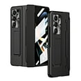 thumbnail image 1 of Dteck Case for Samsung Galaxy Z Fold 6,Shockproof Electroplating Case Built-in Screen Protector Hinge Protection Kickstand Full Body Cover, Black, 1 of 9