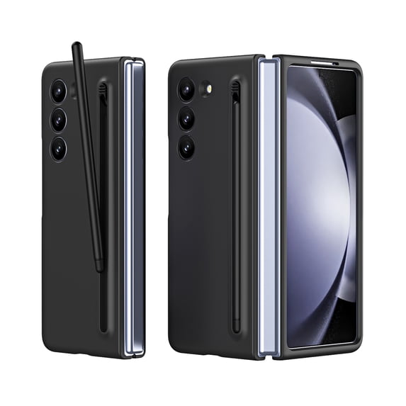 Dteck Case for Samsung Galaxy Z Fold 6 with Slim S Pen, Shockproof PC Case without Front Screen Protector Slim Cover for Galaxy Z Fold 6 5G,Black