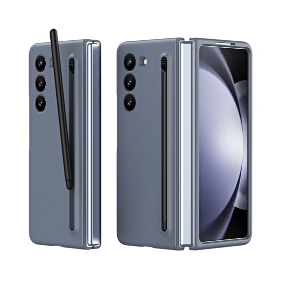 Dteck Case for Samsung Galaxy Z Fold 6 with Slim S Pen, Shockproof PC Case without Front Screen Protector Slim Cover for Galaxy Z Fold 6 5G,Darkgray