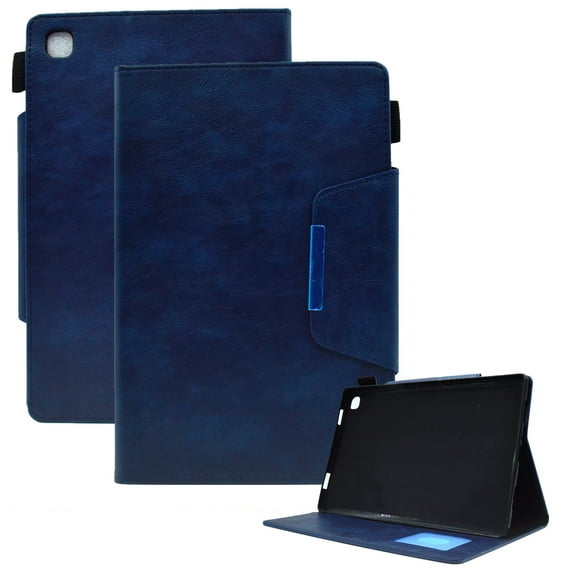 Dteck Case for Samsung Tab A7 Lite 8.7 inch T220 T225 (2021),Magnetic Leather Case Card Slots Wallet Shockproof Rubber Kickstand Cover,Blue