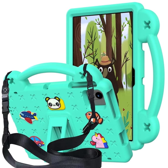Dteck Case for T-Mobile REVVL Tab 2 Tablet 10.1 Inch 2025, Kids Friendly EVA Tablet Cover with Strap Stand Handle,Mint