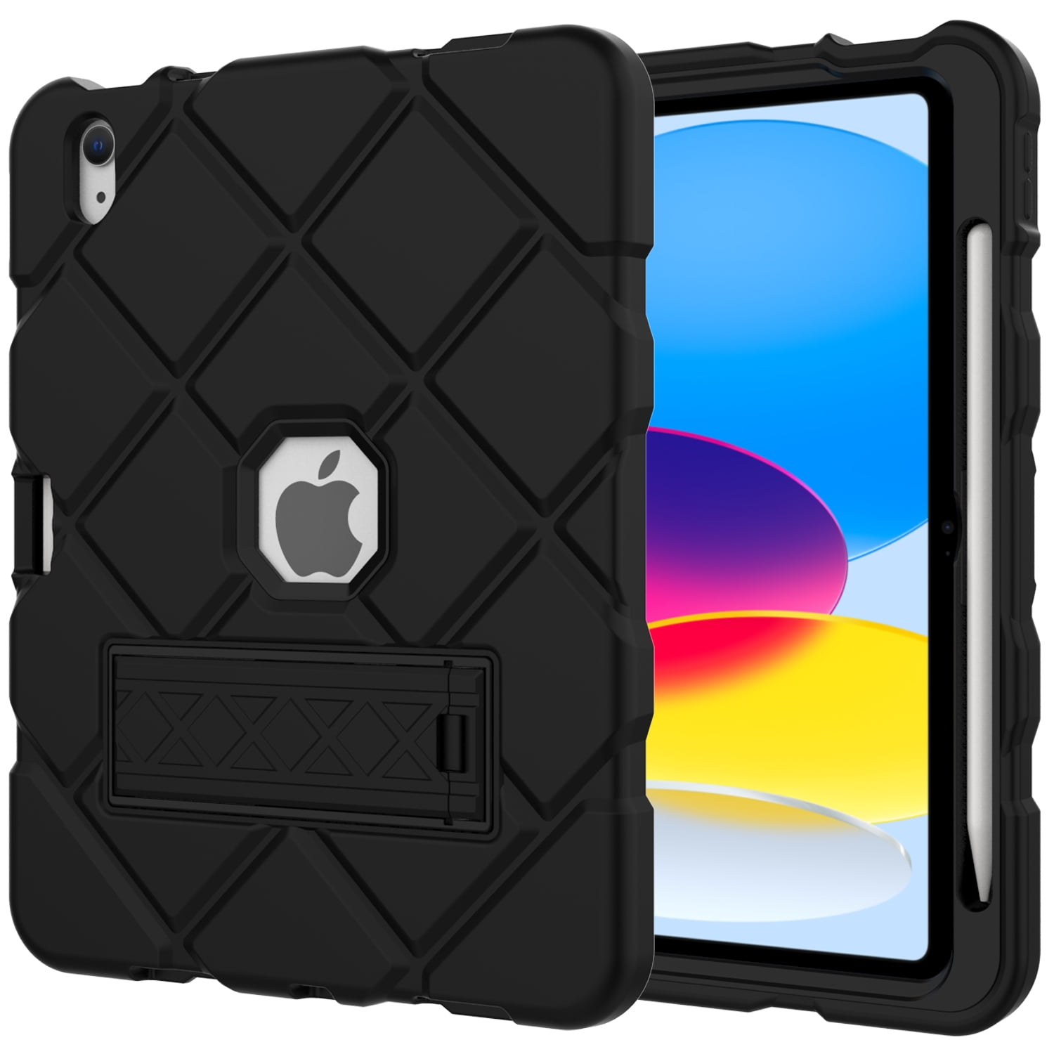 Dteck for iPad 10th Generation,iPad 10.9 Inch Case with Foldable Kickstand  Heavy Duty Shockproof Rugged Protection Cover for iPad 10th Generation Case