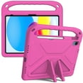 thumbnail image 1 of Dteck Case for iPad 10th Generation 2022 for Kids - Kids Friendly Lightweight EVA Shockproof Handle Stand Protective Case, Rose, 1 of 6
