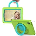 thumbnail image 1 of Dteck Case for iPad mini (A17 Pro) 8.3 inch 2024, iPad 6th Generation,Shockproof Rugged Kids Friendly EVA Case Hand Grip 360° Rotating Kickstand Washable Tablet Cover for iPad mini 6/mini 7,Green, 1 of 5