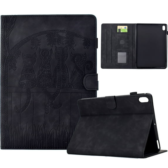 Dteck Case for iPad Mini 5 2019/Mini 4 3 2 1 Case 7.9 Inch, Embossed Stand with Multiple Viewing Angles Stand PU Leather Back Cover, Black