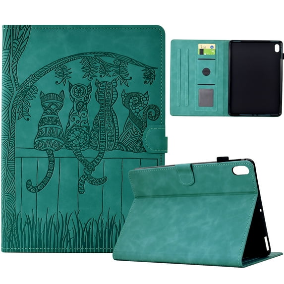 Dteck Case for iPad Mini 5 2019/Mini 4 3 2 1 Case 7.9 Inch, Embossed Stand with Multiple Viewing Angles Stand PU Leather Back Cover, Lightgreen