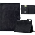 thumbnail image 1 of Dteck Case for iPad Mini 7 A17 Pro Case 2024 & iPad Mini 6 2021, Embossed Stand with Multiple Viewing Angles Stand PU Leather Back Cover, Black, 1 of 6