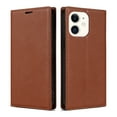 thumbnail image 1 of Dteck Case for iPhone 11, Business Style PU Leather Wallet Folio Case Magnetic Closure Kickstand Full Protection Case Compatible with iPhone 11,Brown, 1 of 6