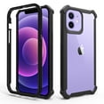 thumbnail image 1 of Dteck Case for iPhone 11,Shockproof Dual-Layer Protection Silicone+PC Case Heavy Duty Rugged Crystal Clear Back Cover for iPhone 11,Black, 1 of 2