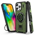 thumbnail image 1 of Dteck Case for iPhone 12 Pro Max,Shockproof Silicone Case Hybrid PC Ring Holder 360°Rotatable Kickstand Back Cover for iPhone 12 Pro Max,Green, 1 of 8